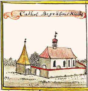 Cathol. Begrbnis Kirche - Koci cmentarny katolicki, widok oglny